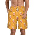 thumbnail image 1 of Fotbe Cute Popcorn Trajes de Baño Estampados para Hombre, Shorts de Verano de Secado Rápido, Ropa de Playa, Bañadores-Large, 1 of 6