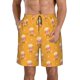 thumbnail image 1 of Balery Cute Popcorn Traje de Baño Estilo Hawaiano para Hombre, Shorts de Secado Rápido con Bolsillos-Large, 1 of 6
