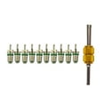 thumbnail image 1 of 10pcs R134a Car A/C Valve Cores Air Conditioning Valve Cores Green + Tool, 1 of 7