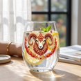 thumbnail image 2 of SLYNSHome Stemless Wine Glass With Vintage Embroidery Style, Astrology Horoscope Printed Wine Cup, Zodiac Sign Drinkware Gift, 2 of 7