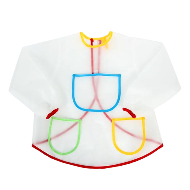 KABOER Waterproof Anti-Wear Apron Painting Drawing Coat For Children Costume Crafts DIY Paint Antifouling Aprons For Kids Kindergarten