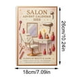 thumbnail image 3 of 2025 Salon Advent Calendar, Makeup Nail Hair Stylist Tools Christmas Hanging Decorations, Salon Theme Decorations Indoor for Christmas Premium Beauty-Inspired Decorations, 3 of 12