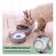 thumbnail image 3 of Cuenco para gatos de doble elevación, cuenco para gatos antivómitos con inclinación de 15°, cuenco para mascotas con almacenamiento automático de agua 3 en 1 (gris) JM, 3 of 5