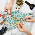 thumbnail image 4 of Unicorn Cat Cutting Board, Girls Pattern Hearts Stars Flowers Ice Cream Funny, Decorative Tempered Glass Cutting and Serving Board, Wine Bottle Shape, Pale Blue Lavender, by Ambesonne, 4 of 5