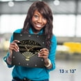 thumbnail image 5 of 3dRose, Japanese fan with various bronze textures, 13x13 Wall Clock, 5 of 8