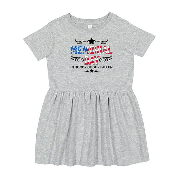 Inktastic Memorial Day in Honor of Our Fallen Girls Toddler Dress