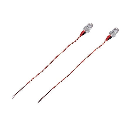 HobbyFlip 3.7v Red LED Lights Night Flying Light H107C-A33 Compatible with DBPower RC Quadcopter Drone 2 Pack