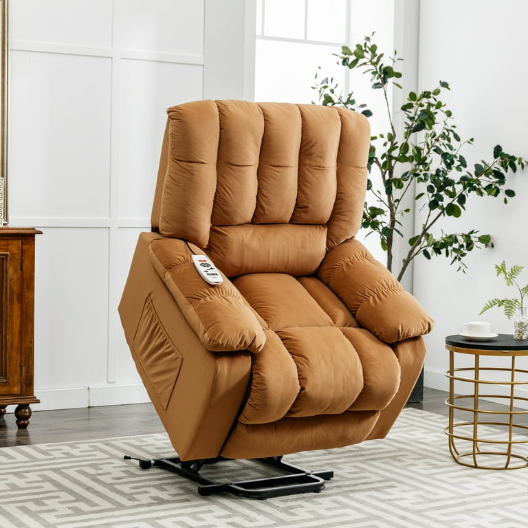 BTMWAY Heated Massage Recliner Chair, Fabric Manual Recliner Couch