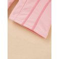 thumbnail image 6 of YONGHS One Piece Swimsuit for Teens Girls Sleeveless Rash Guard Swimwear Beach Sportswear Swimsuit Pink 4-5, 6 of 7