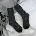thumbnail image 5 of Rateoe Black Glitter for Women Casual Calf Socks - Cute Crew Socks - Thin Soft Above Ankle Socks Size 5-11, 5 of 6