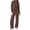 Brown, variant on PRETTYGARDEN Sweatsuits Women 2 Piece Airport Travel Outfits | Ribbed Knit Lounge Sets, Casual Athleisure Wear, Matching Long Sleeve Shirts & Wide Leg Pants Pockets, Fall Winter Clothes
