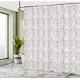 thumbnail image 4 of Ambesonne Grey Design Shower Curtain, Ethno Ornamental Floral, 69"Wx84"L, Pale Mustard Dried Rose, 4 of 4