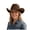 Coffee, variant on Lispipm Western Cowboy Hat for Women and Men Windproof Wide Brim Felts Hats Ladies Versatile Travel Retro Caps for Summer Green