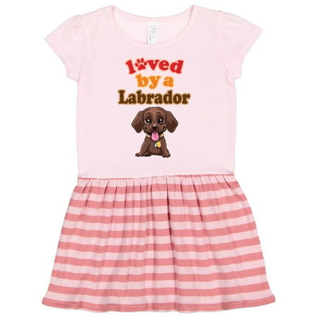 

Inktastic Labrador Chocolate Lab Gift Toddler Girl Dress