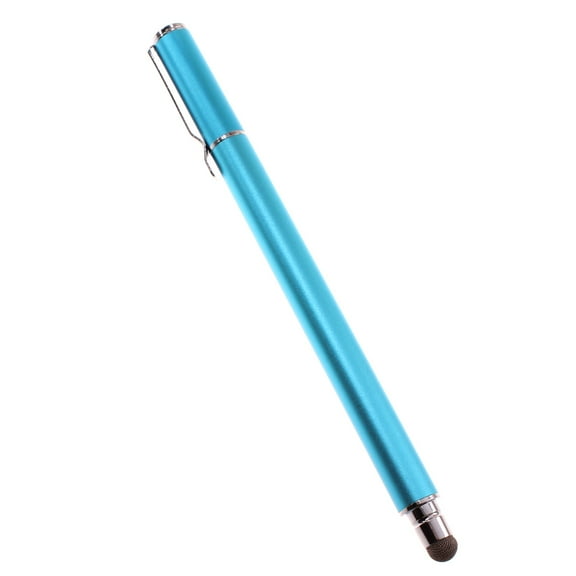 Touch Screen Pen Stylus for iPhone 15/Pro/Max/Plus - Fiber Tip Aluminum Lightweight Blue
