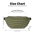 thumbnail image 3 of Naloa Green Snake Print Running Belts for Men Women,Running Fanny Pack with 2-Zipper Pockets,Waterproof Waist Pack for Travel Hiking Running Outdoor Sports, 3 of 8