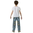 thumbnail image 5 of FORMRS Kids Pajama Pants with Pockets Size 9-10Y Boys Lounge Sleep Bottoms, Yellow Forest Pattern, 5 of 8