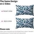 thumbnail image 4 of Spring Teal Dahlia Flowers Throw Pillow Cover 12x20 Inch Pack of 2 Turquoise Blue White Floral Lumbar Cushion Pillow Case Square Cotton Summer Outdoor Modern Pillowcase for Party Bed Sofa Home Bedroom, 4 of 6