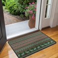 thumbnail image 2 of Red and Green Christmas Reindeer Pattern Door Rugs,Washable Non Slip Door Mats Indoor,Decorative Door Mats,Entry Mat Indoor for Entrance,Bedroom,Kitchen,Bathroom,30"x17", 2 of 6