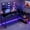Black, variant on Gianna 47" L-Shaped Computer Desk with Reversible Storage Shelves and PC Stand, Corner Gaming and Home Office Desk, Black