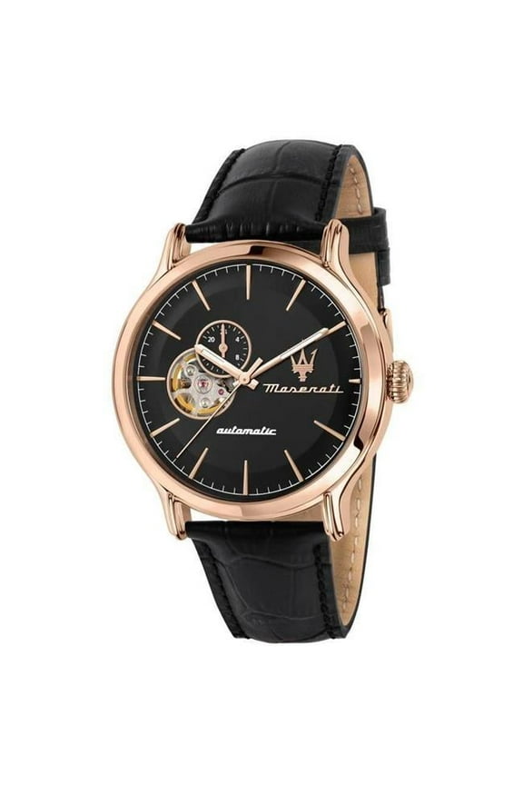 R8821118009- Epoca Black Open Heart Dial Automatic 100M Men Watch for Adult - Blue