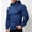A05-Blue, variant on Zysthvn Mens Hoodies Pullover Outdoor Winter Athletic Sweatshirts for Men Soft Solid Zipper Long Sleeve