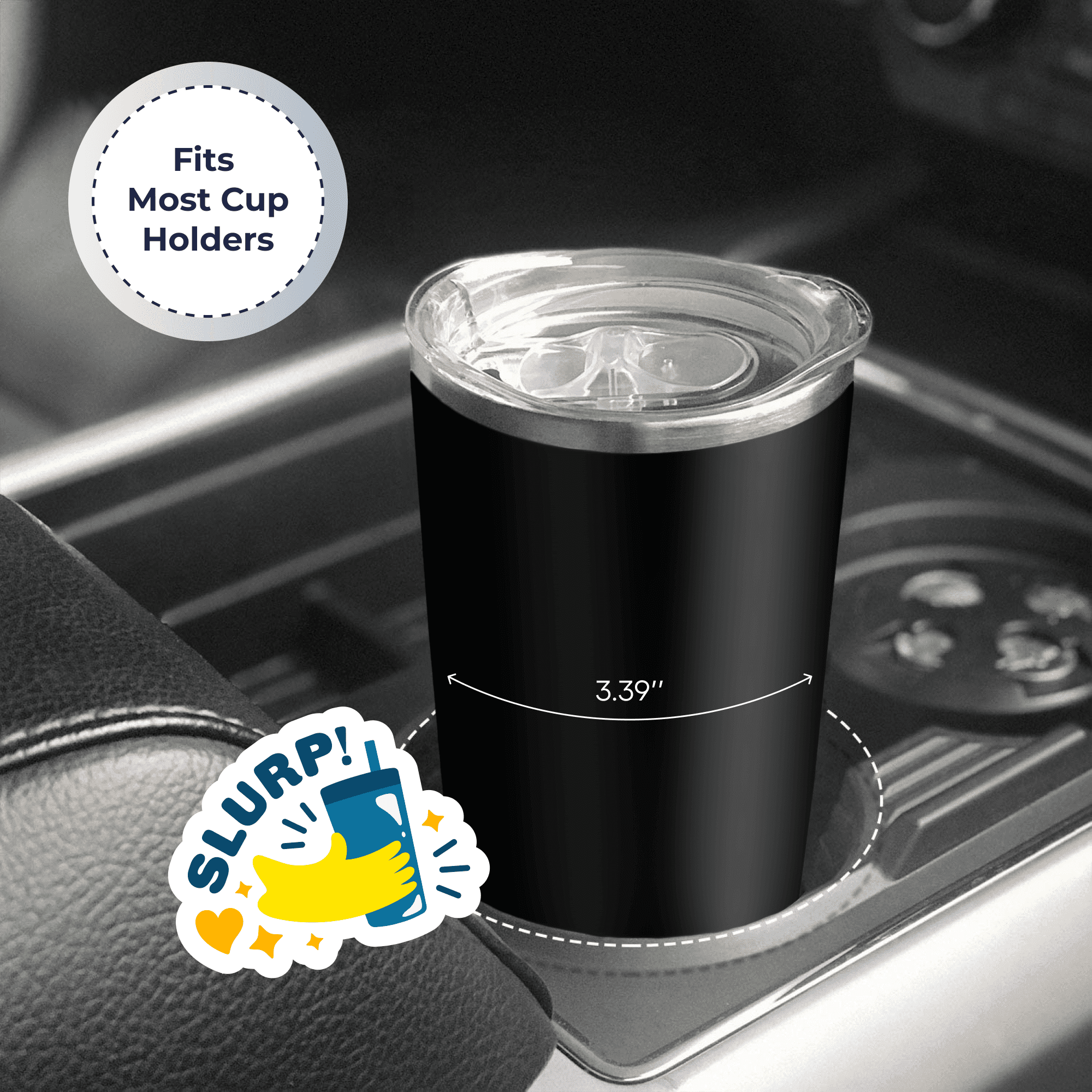 SLP Laugh in Your Car Mini Stainless Steel Tumbler — ZARASpeech Company