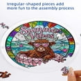 thumbnail image 6 of Beforeyayn Acrylic Puzzles Suncatcher, 83 pieces stained glass acrylic puzzle song decoration, great for women men mom birthday gift, window hanging home decor., 6 of 6