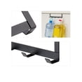thumbnail image 3 of Over The Door Hook Organizer Rack, Metal Coat Hanger Door 5 Hooks Hanger Black, 3 of 5