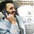 thumbnail image 2 of AIOVETEAB Compatible with iPhone 14 Pro Case Premium Leather TPU Hybrid Case Cover,Navy Blue, 2 of 6
