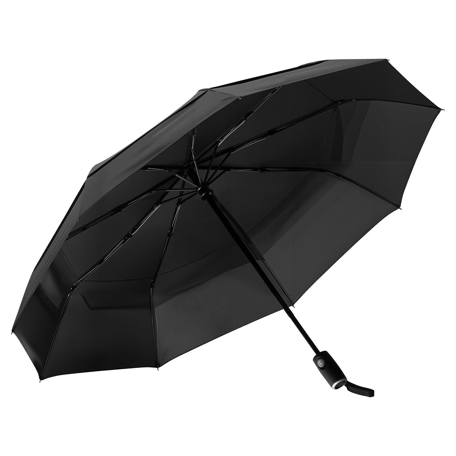 Auto Open/Close Travel Umbrella - 42" Compact, Lightweight & Windproof for Rain & Sun