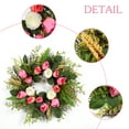 thumbnail image 3 of HOBLOC 20 inches Front Door Wreath with Tulip Artificial Spring Summer Wreath for Wall Window Room Farmhouse Indoor Outdoor Decor, 3 of 8