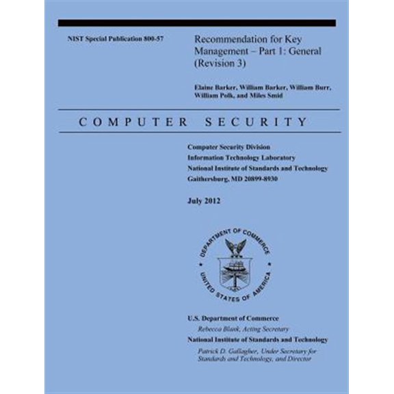 Pre-Owned Recommendation for Key Management - Part 1 General (Revision 3)