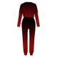 thumbnail image 5 of Puntoco Traje Casual Con Cordón Y Cuello Redondo De Manga Larga Con Estampado Degradado Suelto A La Moda Para Mujer Rojo Xxxl, 5 of 5