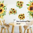 thumbnail image 4 of Billuyoard Pegatinas de pared de girasoles, papel tapiz de PVC, calcomanías autoadhesivas simples, pegatina de ventana de fondo, adorno para decoración Decoración del hogar Billuyoard HA076878-00, 4 of 6