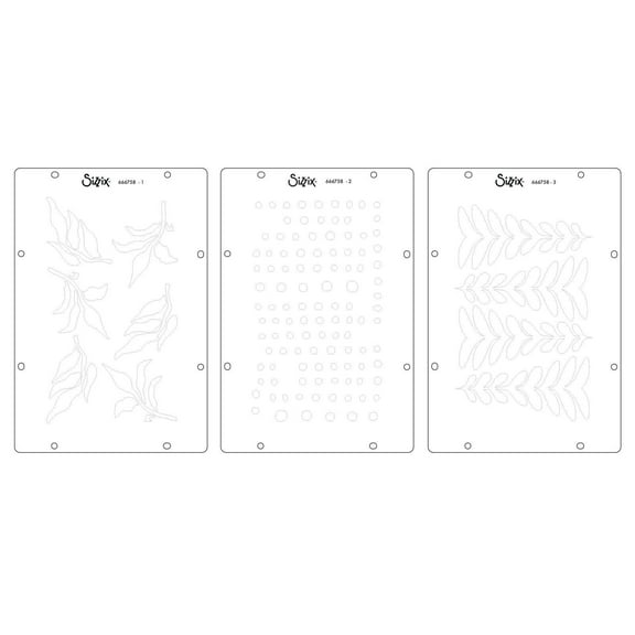 Sizzix Clear Stamp Set 6/Pkg W/Stencils 3/Pkg By Cat Kerr-The Visiter