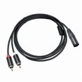 thumbnail image 1 of 2m/1m Audio Rca Cable Male To 2 Xlr 3 Pin Male Female Cannon Amplifier Mixing Plug Av Cable, 1 of 5
