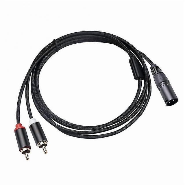 2m/1m Audio Rca Cable Male To 2 Xlr 3 Pin Male Female Cannon Amplifier Mixing Plug Av Cable
