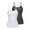 Gray/White, variant on ANFERRY Women's Cotton Camisole Shelf Bra Spaghetti Straps Tank Top Pack of 2