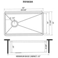 thumbnail image 2 of Ruvati USA RVH8584 30 in. Workstation Slope Bottom Offset Drain Undermount 16 Gauge Kitchen Sink, 2 of 7