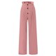 thumbnail image 5 of Pantalones palazzo de lino de cintura alta y pierna ancha para mujer, con cordón y bolsillos, 5 of 6