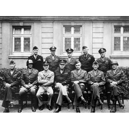 World War II Photo of the Senior American Military Commanders of the European Theater Print Wall (Best Senior Yearbook Photos)