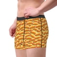 thumbnail image 2 of Sikiie Hot Dogs Print Men's Boxer Briefs, Elastic Waistband Boxer Briefs Leggings-XX-Large, 2 of 5
