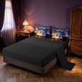 thumbnail image 3 of Manfei Dragon Animals 7-Piece King Bedding,Fantasy Mushroom Starry Sky King Bed in a Bag,Blue Red,Black Reversible, 3 of 6