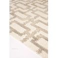 thumbnail image 2 of Geometric Hand-Tufted Wool Area Rug, Brown Trellis Pattern, 5' x 8', Soft Durable Non-Slip Carpet for Living Room Bedroom Office, 2 of 3