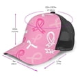 thumbnail image 3 of Picia Breast Cancer Awareness (3) Pattern Trucker Hat,Baseball Cap,Sun Protection Cap,Stylish Headwear,Leisure Cap,Outdoor Sports Cap, 3 of 7