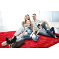 thumbnail image 4 of Arogan Soft Fluffy Area Rug Modern Shaggy Bedroom Rugs for Kids Room Nursery Rug Floor Carpets, 5'x 8',Red, 4 of 7