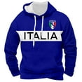 thumbnail image 4 of Men's Italian Casual Loose Comfortable Hooded Sweatshirt and Pants Set Blue L, 4 of 4