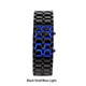 thumbnail image 3 of Sidaley Reloj para hombre LED Sin rostro Accesorio de moda Pareja Amante Amistad Estilo retro Reloj de Cadena de acero Electrónica Luz azul, 3 of 6