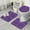 Purple Paisley Pattern, variant on Purple Paisley Pattern Bathroom Rugs Sets 3 Piece,Toilet Cover Set,Absorbent Non Slip Bathroom Mats Sets with U-Shaped Contour Rug Toilet Rug Set